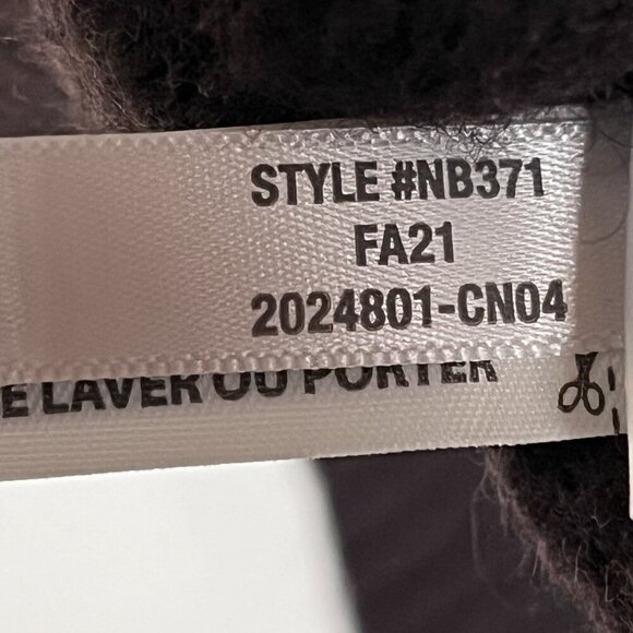 Madewell Wilimington Wool & Alpaca Blend Brown Hoodie Size XS - Picture 7 of 8